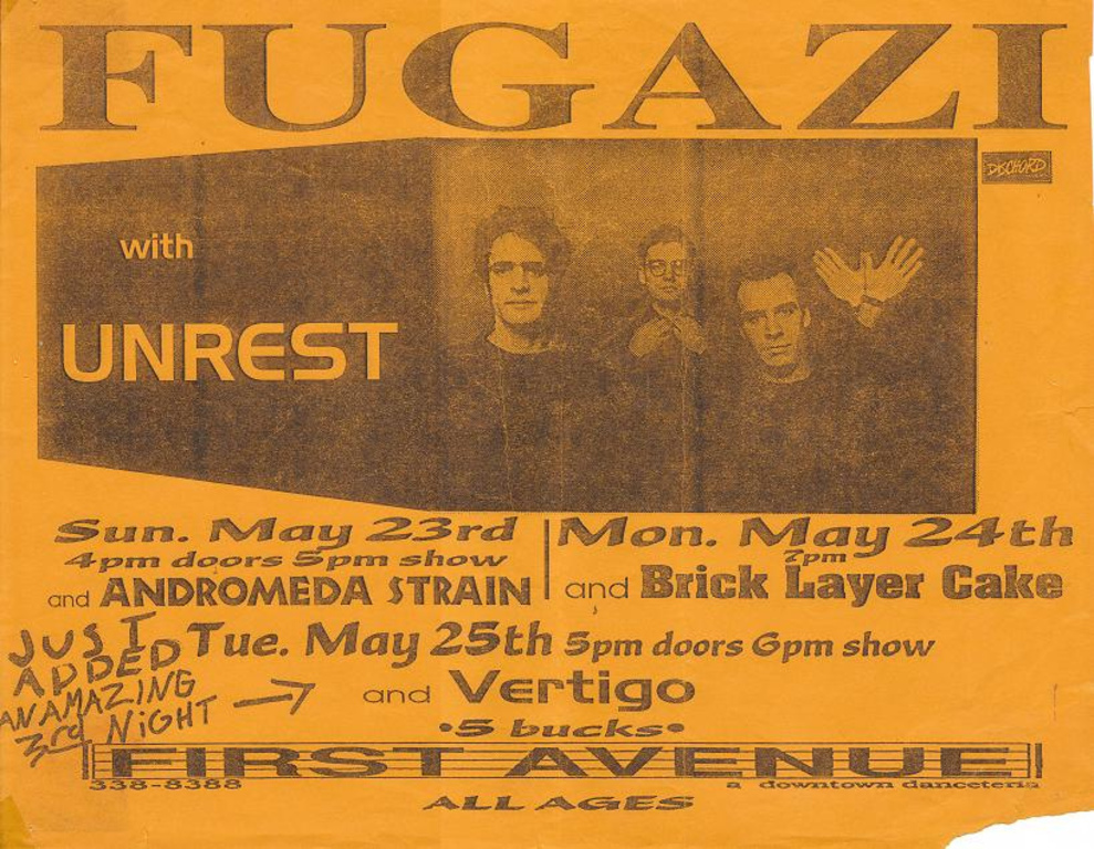 Fugazi Live Series: Minneapolis, MN USA 5/25/93